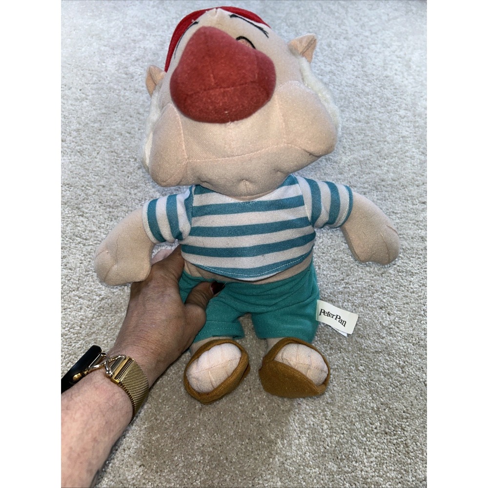 Peter Pan MR. SMEE‎ Stuffed Plush First Mate Pirate Disney toy factory
